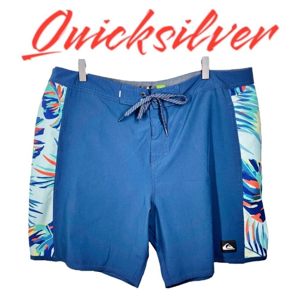 QUICKSILVER Highline Boardshorts Swim‎ Trunks Blue Men's, Size 38
